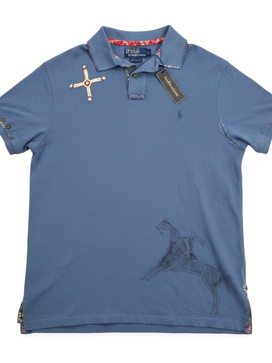 Polo Ralph Lauren Other - Polo Ralph Lauren Custom Fit Artisan Patchwork Sashiko Polo Shirt NWT Large
